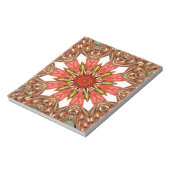 Afrikanisch-asiatisches traditionelles Muster Notizblock (Rotiert)