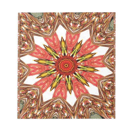 Afrikanisch-asiatisches traditionelles Muster Notizblock (Vorderseite)