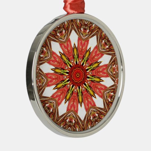 Afrikanisch-asiatisches traditionelles Muster Silbernes Ornament (Rechts)