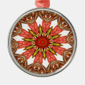 Afrikanisch-asiatisches traditionelles Muster Silbernes Ornament (Vorne)