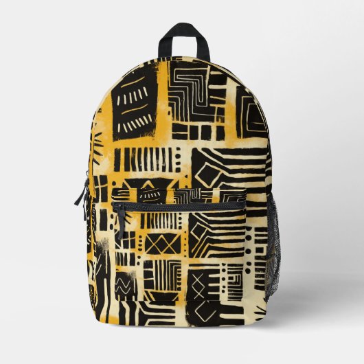 afrikanisch bedruckter rucksack (Vorderseite)