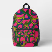 afrikanisch bedruckter rucksack (Vorderseite)