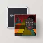 afrikanisch button (Vorne & Hinten)