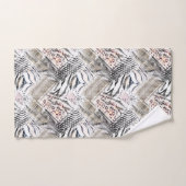 Afrikanisch, Combo, Haut, Tiger, Jaguar, gepunktet Badhandtuch Set (Handtuch)