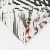Afrikanisch, Combo, Leder, Tiger, Jaguar, gepunkte Fleecedecke (Ecke)