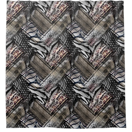 Afrikanisch, ethnisch. duschvorhang (Vorderseite)