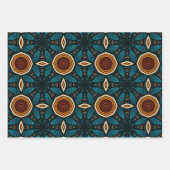 Afrikanisch-ethnisch Inspiriertes Muster Nr. 4 Geschenkpapier Set (Vorderseite 2)