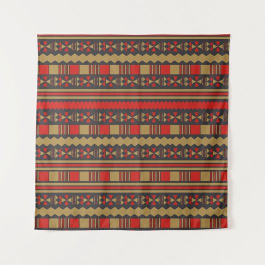 Afrikanisch-ethnische Aztec Wandteppich (Vorderseite)