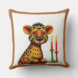 afrikanisch-ethnische Kwanzaa Wildtiere in Disguis Kissen