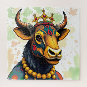 afrikanisch-ethnische Kwanzaa Wildtiere in Disguis Puzzle