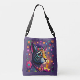 afrikanisch-ethnische Kwanzaa Wildtiere in Disguis Tragetaschen Mit Langen Trägern