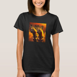Afrikanisch gemalte Hunde Afrikanischer Wildhundin T-Shirt