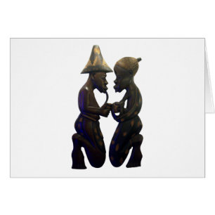 Afrikanisch gepaarte Herzen: Ein schöner Moment