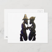 Afrikanisch gepaarte Herzen: Ein schöner Moment Postkarte (Vorne/Hinten)