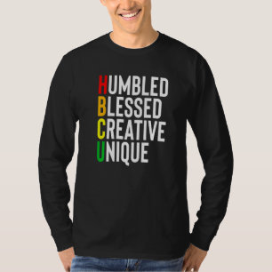 Afrikanisch gesegnet Creative Unique Black Univ T-Shirt