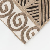 afrikanisch gezeichnet Muster-Fleece-Decke Fleecedecke (Ecke)