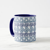 afrikanisch gezeichnet Muster Tasse (Vorderseite Links)