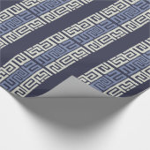 Afrikanisch Inspirierte Cool-Earth Tones Kuba Tuch Geschenkpapier (Ecke)