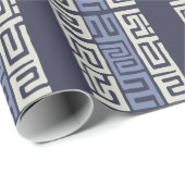 Afrikanisch Inspirierte Cool-Earth Tones Kuba Tuch Geschenkpapier (Rolleneckpunkt)