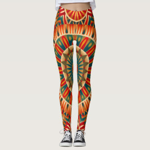 Afrikanisch Inspirierte Geometrie Leggings