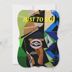 Afrikanisch inspirierte Karte, Traditionelle afrik Einladung