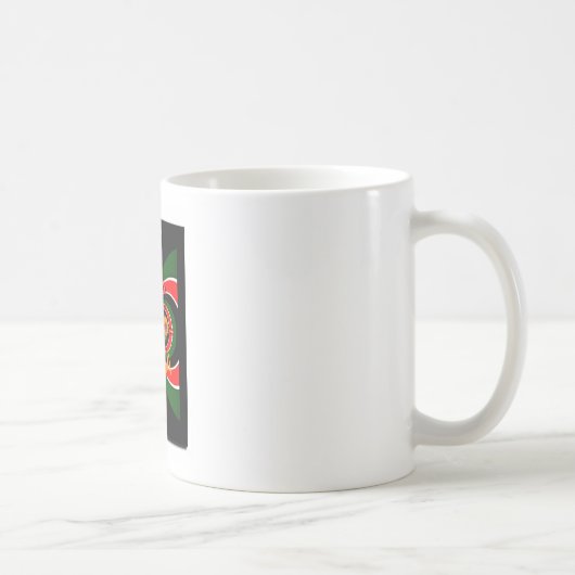 Afrikanisch Inspirierte kenianische Flagge Abstrak Kaffeetasse (Rechts)