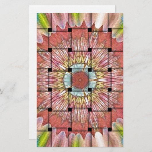 afrikanisch Inspirierte Kunstdrucke - Geometrische Briefpapier (Vorne/Hinten)