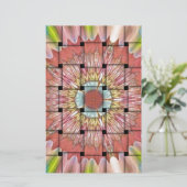 afrikanisch Inspirierte Kunstdrucke - Geometrische Briefpapier (Stehend Vorderseite)