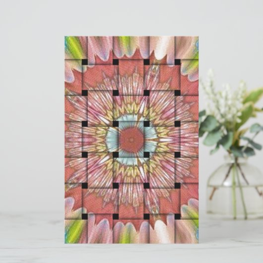 afrikanisch Inspirierte Kunstdrucke - Geometrische Briefpapier (Stehend Vorderseite)