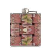 afrikanisch Inspirierte Kunstdrucke - Geometrische Flachmann (Rückseite)