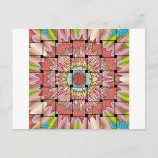 afrikanisch Inspirierte Kunstdrucke - Geometrische Postkarte (Vorderseite)