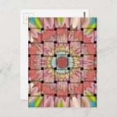 afrikanisch Inspirierte Kunstdrucke - Geometrische Postkarte (Vorne/Hinten)