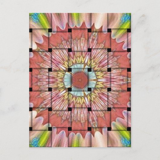 afrikanisch Inspirierte Kunstdrucke - Geometrische Postkarte (Vorderseite)