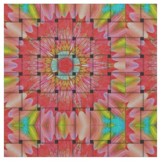 afrikanisch Inspirierte Kunstdrucke - Geometrische Stoff (Nahaufnahme)