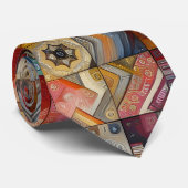 Afrikanisch Inspiriertes Patchwork Ethnisches Hipp Krawatte (Gerollt)
