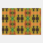 Afrikanisch inspiriertes Wrapping Paper Flat Sheet Geschenkpapier Set (Vorderseite)