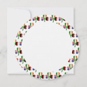 Afrikanisch-irisches USA-Kleeblatt Personalisiert  Einladung (Rückseite)