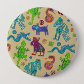Afrikanisch-mexikanische Kultur - primitives Stamm Button (Vorderseite)