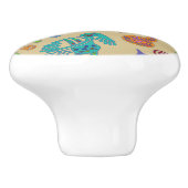 Afrikanisch-mexikanische Kultur - primitives Stamm Keramikknauf (Seitenansicht)