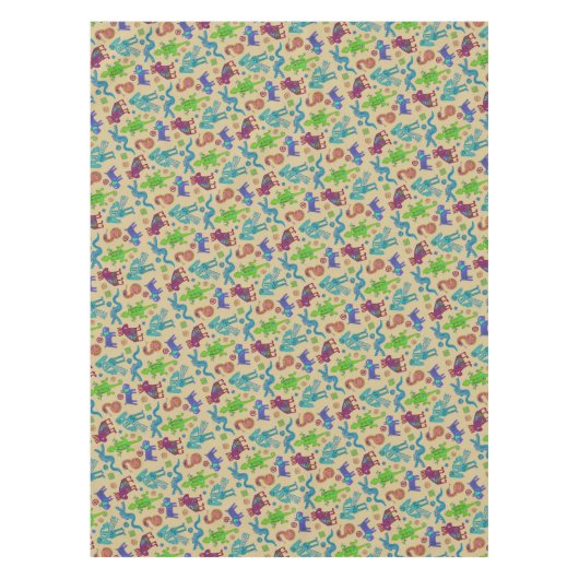 Afrikanisch-mexikanische Kultur - primitives Stamm Tischdecke (Vorderseite)