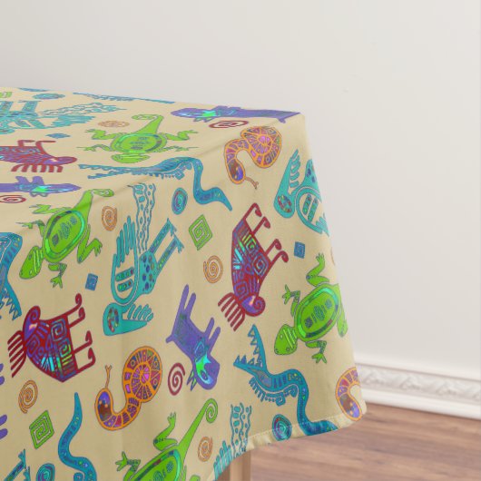 Afrikanisch-mexikanische Kultur - primitives Stamm Tischdecke (Beispiel)