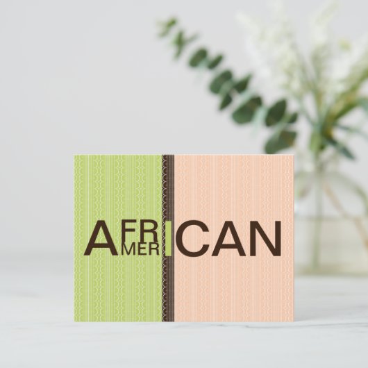 Afrikanisch Postkarte (Stehend Vorderseite)