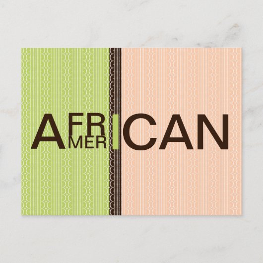 Afrikanisch Postkarte (Vorderseite)