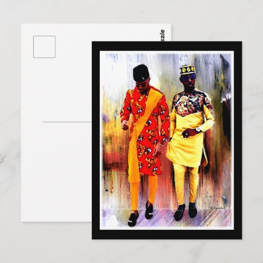 afrikanisch postkarte (Vorne/Hinten)