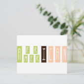 Afrikanisch Postkarte (Stehend Vorderseite)