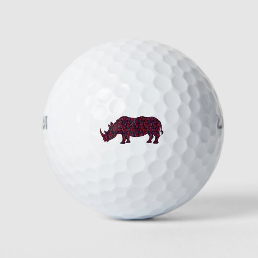Afrikanisch-Rhinoceroc Golfball (Vorderseite)