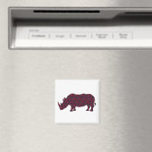 Afrikanisch-Rhinoceroc Magnet (In Situ (Geschirrspüler))