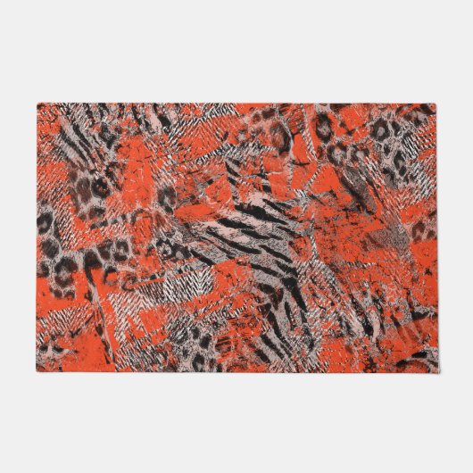 Afrikanisch, Stammeskultur. Fußmatte (Vorderseite)