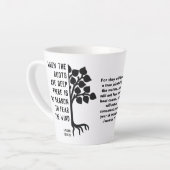 afrikanisch, WENN DIE ROOTS TIEF Christlich SIND Milchtasse (Linke Ecke)