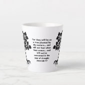 afrikanisch, WENN DIE ROOTS TIEF Christlich SIND Milchtasse (Vorderseite)